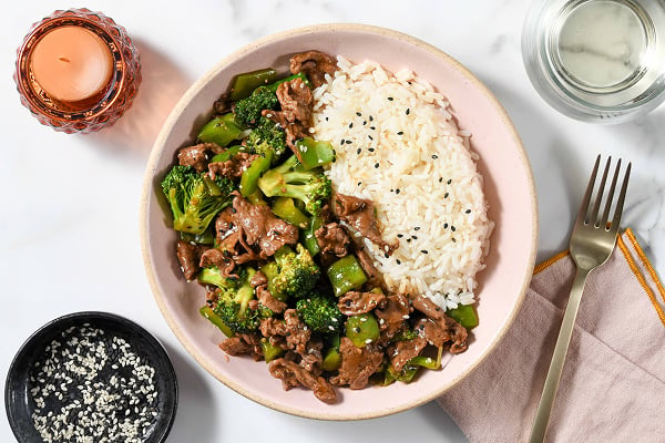 Sesame Garlic Steak Strips